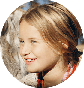 Lilly's smiling face